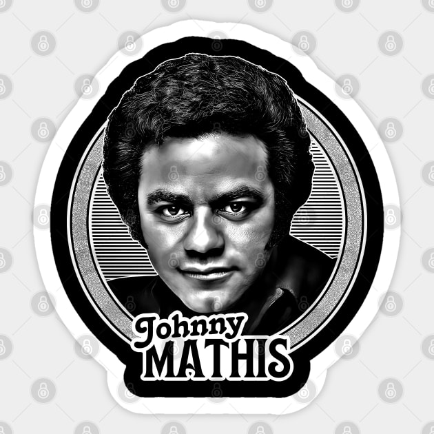 Johnny Mathis -- 70s Retro Fan Art Sticker by DankFutura